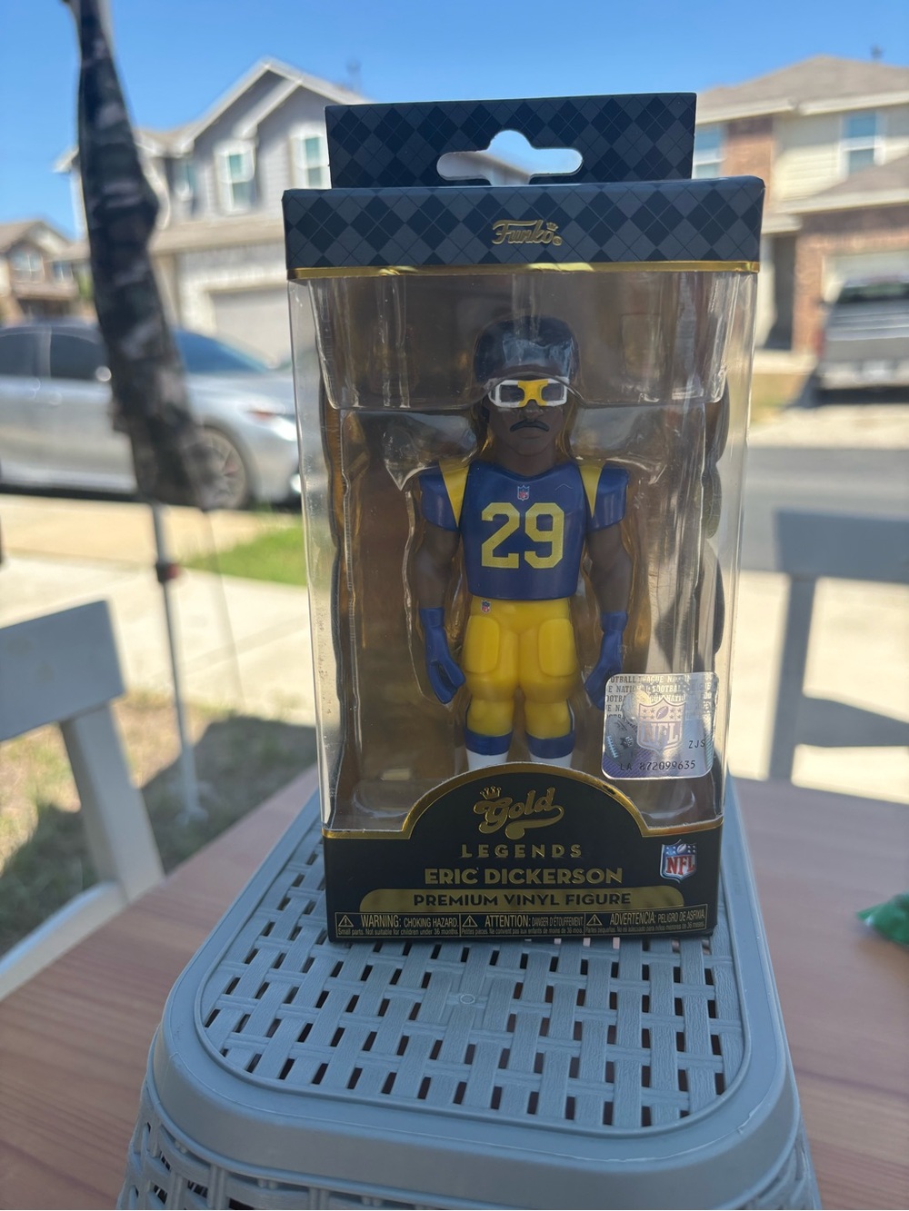 Funko Eric Dickerson Vinyl Figure - Blue and Yellow